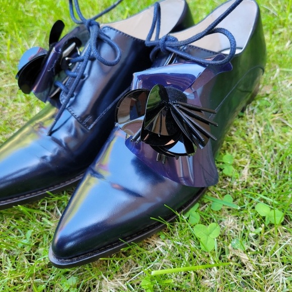 Delpozo Leather Lace up flats - Picture 6 of 7